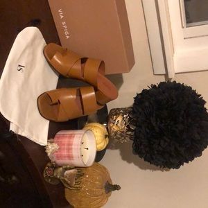 Via Spiga Italian Leather Sandals with dust bag box; has 4 hours wear! $90 o/c